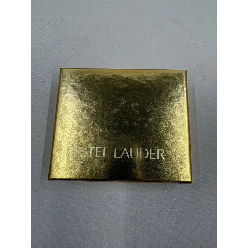 Vtg. Estée Lauder Breast Cancer Edition Pink/Gold Heart shaped Compact- Lucidity